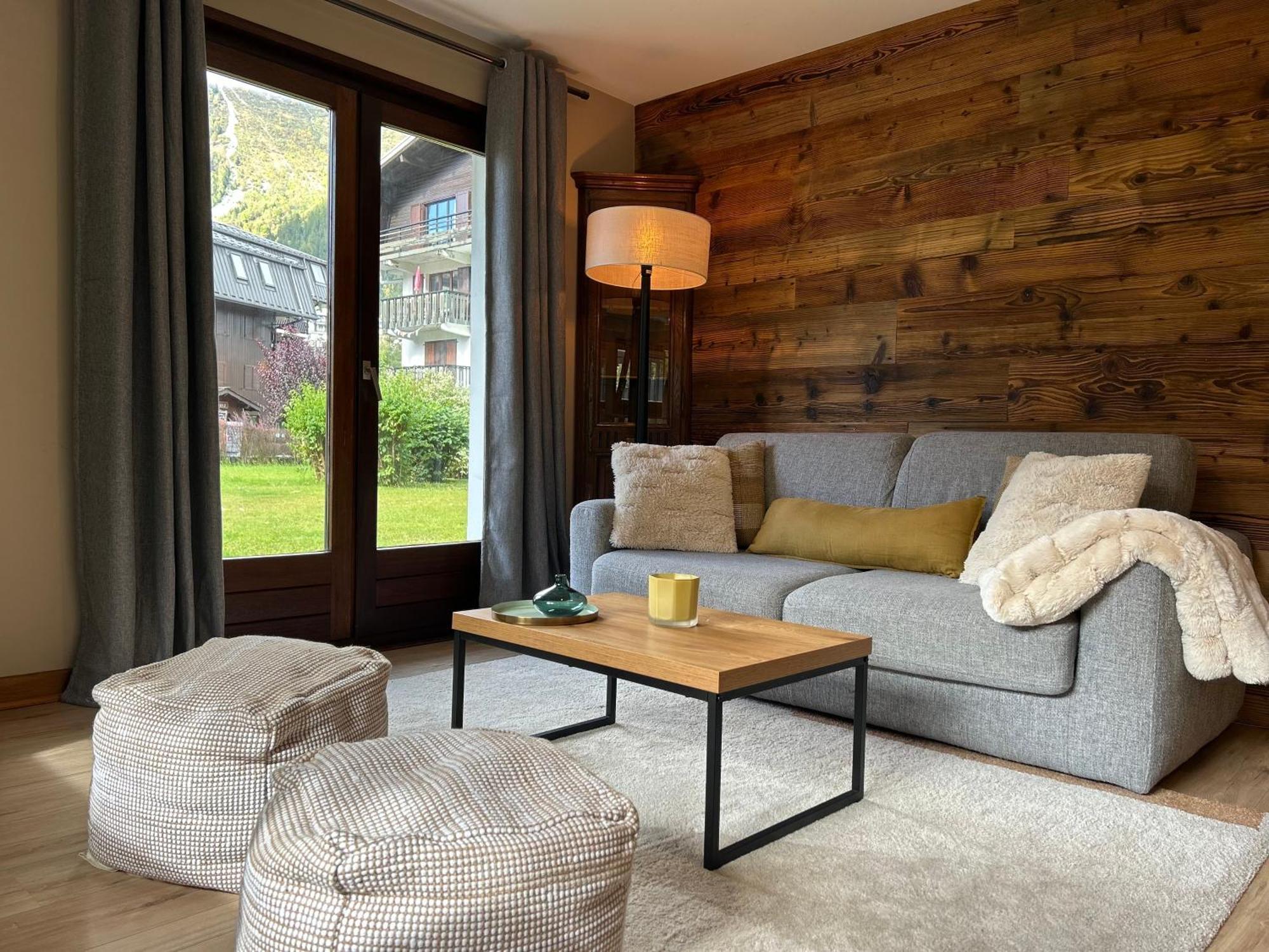 Appartement Style Chalet Avec Grande Terrasse Et Parking Prive Chamonix Eksteriør billede